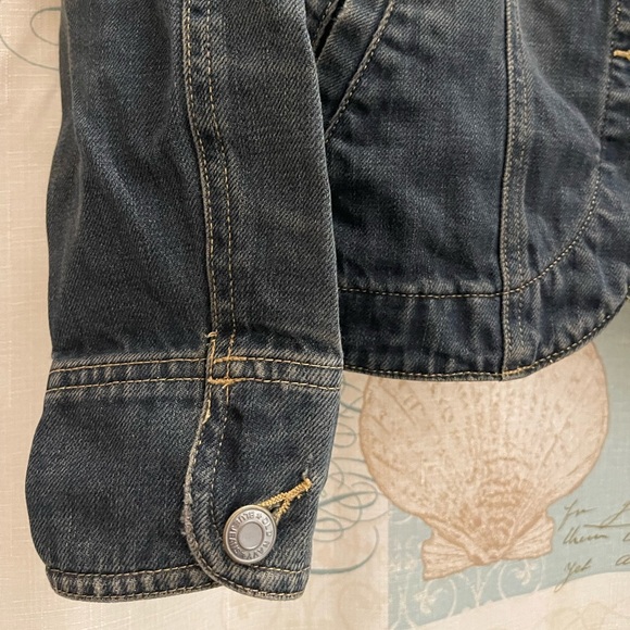 Old Navy VTG Blue Jean Denim Jacket Womens Sm Sport Old School Street Wear Y2K - Picture 4 of 14